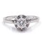 Solitaire Ring in 18k White Gold with a Diamond, 1960s, Image 1