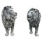 Large 20th Century Bronze Lions, Set of 2, Image 1