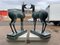 20th Century Bronze Deers, Set of 2 5