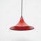 Early 20th Century Red Lacquered Metal Ceiling Lamp 3