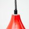 Early 20th Century Red Lacquered Metal Ceiling Lamp 7