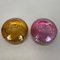 Murano Glass Bubble Structure Bowls or Ashtrays, Italy, 1970s, Set of 2 18