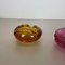 Murano Glass Bubble Structure Bowls or Ashtrays, Italy, 1970s, Set of 2 6