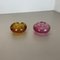 Murano Glass Bubble Structure Bowls or Ashtrays, Italy, 1970s, Set of 2 4