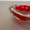 Murano Glass Faceted Sommerso Bowl or Ashtray, Italy, 1970s, Image 8