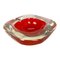 Murano Glass Faceted Sommerso Bowl or Ashtray, Italy, 1970s 1