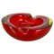 Red Murano Glass Bowl or Ashtray, Italy, 1970s 1