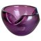 Violette Murano Glasschale oder Aschenbecher, Italien, 1970er 1