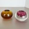 Bubble Structure Bowls or Ashtrays in Murano Glass, Italy, 1970s, Set of 2 3