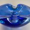 Cuenco o cenicero de cristal de Murano azul claro, años 70, Imagen 12