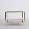 Italian Square Coffee Table in Brass and Smoked Glass, 1970s 6