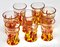 Murano Liqueur Shot Glasses and Decanter with Serving Tray, 1938, Set of 10 5