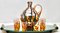 Vasos de licor de cristal de Murano y decantador con bandeja, 1938. Juego de 10, Imagen 7