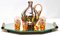 Murano Liqueur Shot Glasses and Decanter with Serving Tray, 1938, Set of 10 1