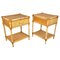 Bedside Tables in Bamboo and Rattan, Italy, 1970s, Set of 2 12