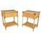 Bedside Tables in Bamboo and Rattan, Italy, 1970s, Set of 2 13