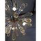 Murano Glas Sputnik Kronleuchter mit goldenen Lufttropfen und goldenem Metallrahmen von Simoeng 4