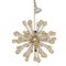 Murano Glass Sputnik Chandelier with Gold Air Drops and Gold Metal Frame from Simoeng, Image 1