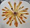 Murano Glass Sputnik Chandelier with Amber Air Drops Gold Metal Frame from Simoeng 2