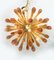 Murano Glass Sputnik Chandelier with Amber Air Drops Gold Metal Frame from Simoeng 6