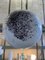 Sphère Blanc Laiteux en Verre de Murano avec Murrine Marron et Beige de Simoeng 9