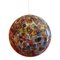 Sfera piccola bianco latte in vetro di Murano con murrine multicolori di Simoeng, Immagine 1