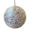 Esfera en blanco lechoso de cristal estilo Murano con murrina multicolor de Simoeng, Imagen 1