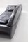 Vintage Modern Black Semi-Leather Sofa, 1990s 5