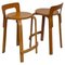 Tabourets K65 par Alvar Aalto pour Artek, 1970s, Set de 2 1