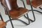 Cognac Leather Dining Chairs, Italy, Set of 4 18