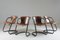 Cognac Leather Dining Chairs, Italy, Set of 4 15