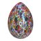 Florale Mehrfarbige Murano Glas Egg Tischlampe von Simoeng 1