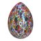 Lámpara de mesa Egg floral estilo Murano multicolor de Simoeng, Imagen 1