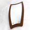 Danish Teak Wall Mirror, 1950s, Image 1