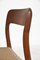 Model 71 Dining Chairs in Teak and Papercord by Niels Otto (N. O.) Møller for J.L. Møllers, Denmark, 1960s, Set of 6 17