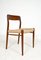 Model 71 Dining Chairs in Teak and Papercord by Niels Otto (N. O.) Møller for J.L. Møllers, Denmark, 1960s, Set of 6 1