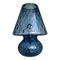 Blaues Murano Glas mit Ballotton Lampe von Simoeng 1