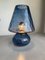 Blaues Murano Glas mit Ballotton Lampe von Simoeng 6