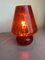 Rotes Murano Glas mit Diamantschliff Ballotton Lampe von Simoeng 5