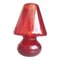 Rotes Murano Glas mit Diamantschliff Ballotton Lampe von Simoeng 1