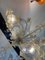 Venetian Transparent and Gold Murano Style Glass Chandelier with Flowers and Leaves from Simoeng 7