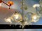 Venetian Transparent and Gold Murano Style Glass Chandelier with Flowers and Leaves from Simoeng 2