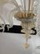 Venetian Transparent and Gold Murano Style Glass Chandelier with Flowers and Leaves from Simoeng 6