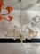 Venetian Transparent and Gold Murano Style Glass Chandelier with Flowers and Leaves from Simoeng, Image 12