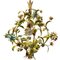 Italian Tole Flower Chandelier, 1960s, Image 10