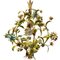 Lámpara de araña italiana con flores, años 60, Imagen 10