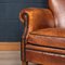 20th Century Dutch 2-Seater Sheepskin Leather Sofa 14