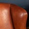 20th Century Dutch Sheepskin Leather Wingback Chairs, Set of 2 11