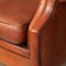 20th Century Dutch Sheepskin Leather Wingback Chairs, Set of 2, Image 14