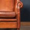 20th Century Dutch Sheepskin Leather Wingback Chairs, Set of 2, Image 15